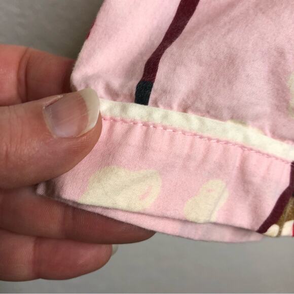 Nick & Nora pink sock monkey leisure time pajama top size 3XL - Picture 6 of 16